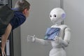 Softbank Pepper robot in automation fair
