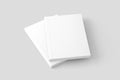 Softcover Book Cover White Blank Mockup