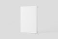 Softcover Book Cover White Blank Mockup