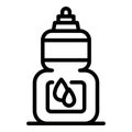 Softener dropper icon, outline style