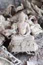 Softfocus background small Buddha image used as amulet Royalty Free Stock Photo