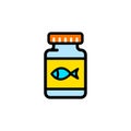 Softgel flat icon. Oral dosage medicine. Soft gelatin capsules. Omega three fish oil Royalty Free Stock Photo