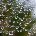 Is softly blurred emphasizing the clarity and detail in the droplets Royalty Free Stock Photo