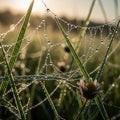 Is softly blurred, emphasizing the intricate web and the texture Royalty Free Stock Photo