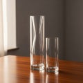 Is softly blurred emphasizing the vases as the central focus of Royalty Free Stock Photo