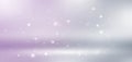 Softly falling snowflakes on a gentle lavender and silver gradient background with subtle sparkles Royalty Free Stock Photo