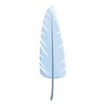 Softly feather icon, cartoon style