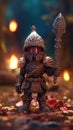 Softly Lit Armorer in High Definition. Royalty Free Stock Photo