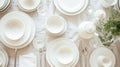 Elegant Table Setting for Fine Dining Royalty Free Stock Photo