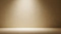 Softly Lit Studio Background with a Warm Golden Brown Gradient and Subtle Spotlight Effect Royalty Free Stock Photo