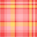 Softness pattern textile seamless, basic vector plaid check. Discount background fabric texture tartan in light and pretty red