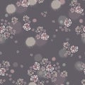Softness pink roses flowers on gray background. Royalty Free Stock Photo