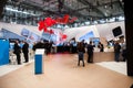 Software AG stand on exhibition fair Cebit 2017 in Hannover Messe, Germany