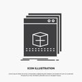 software, App, application, file, program Icon. glyph vector gray symbol for UI and UX, website or mobile application Royalty Free Stock Photo