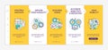 Software as service pluses onboarding vector template