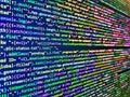 Software background. Information technology website coding standards for web design New technology revolution. Flat design, web Royalty Free Stock Photo