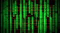 Software background numbers 1 and 0. Green Binary digital code. Programming and coding. Streaming binary code. Abstract stream of Royalty Free Stock Photo