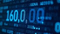 Software background technology. Developer display with source code. Digital display screen of modern programmer coding Royalty Free Stock Photo