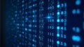 Software background technology. Developer display with source code. Digital display screen of modern programmer coding Royalty Free Stock Photo