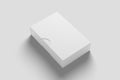 Software Box Wth Slip Case White Blank 3D Renderning Mockup