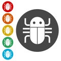 Software bug icon, program bug icon Royalty Free Stock Photo