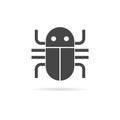 Software bug icon, program bug icon Royalty Free Stock Photo