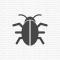 Software bug icon, program bug icon Royalty Free Stock Photo