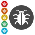 Software bug icon, program bug icon Royalty Free Stock Photo