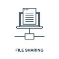 Software Bug line icon. Simple element from internet security collection. Creative Software Bug outline icon for web Royalty Free Stock Photo