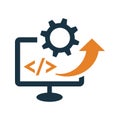 Software, code, coding, html icon. Simple editable vector graphics Royalty Free Stock Photo