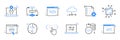 Software code icon doodle set. Hand drawn line sketch software coding doodle. Computer program build technology, data Royalty Free Stock Photo