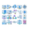 software compute, engineer icon hand drawn