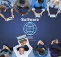 Software Computer Digital Data Homepage Concept Royalty Free Stock Photo