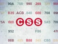 Software concept: Css on Digital Data Paper background Royalty Free Stock Photo