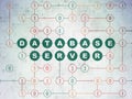 Software concept: Database Server on Digital Data Paper background Royalty Free Stock Photo