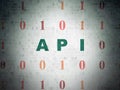 Software concept: Api on Digital Data Paper background Royalty Free Stock Photo