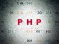 Software concept: Php on Digital Data Paper background Royalty Free Stock Photo