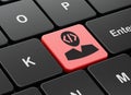 Software concept: Programmer on computer keyboard background Royalty Free Stock Photo