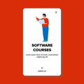 Software Courses Visit Programmer Student Vector Royalty Free Stock Photo