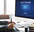 Software Data Digital Programs System Technology Concept Royalty Free Stock Photo