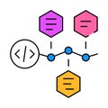 software deployment icon color illustration