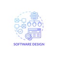 Software design concept icon