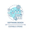 Software design concept icon Royalty Free Stock Photo