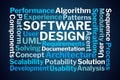 Software Design Word Cloud Royalty Free Stock Photo