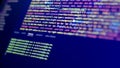 Software developer doing css coding. Code backgroud Royalty Free Stock Photo