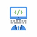 Software Developer Icon Royalty Free Stock Photo