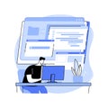 Software developer isolated cartoon vector illustrations.