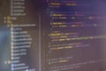 Programming code abstract screen of software developer Royalty Free Stock Photo