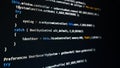 Software developer programming code Royalty Free Stock Photo