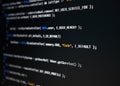 Software developer programming code Royalty Free Stock Photo
